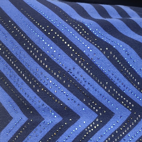 Chico's Geometric Stripe Beaded Blouse - Picture 4 of 11